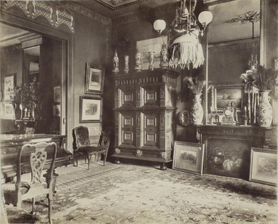 Achterkamer op de eerste verdieping, naast Mesdags atelier, ca. 1915