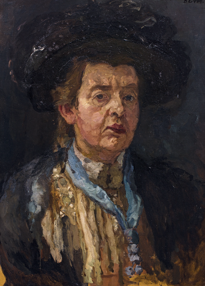 Barbara van Houten, Self-Portrait, 1920-1950, oil on canvas, 88.2 x 67.8 cm. Groninger Museum, Groningen. 